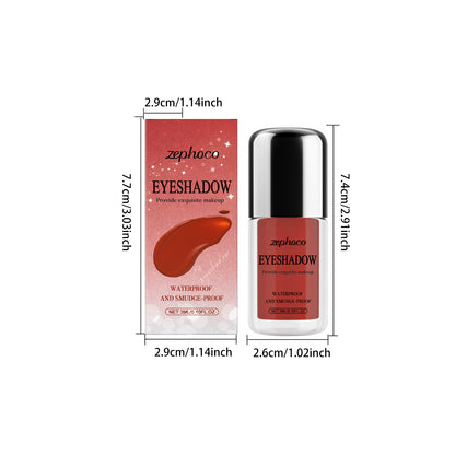 Sombra de ojos líquida Zephoco: secado rápido, suave y resistente a las manchas (varios tonos)