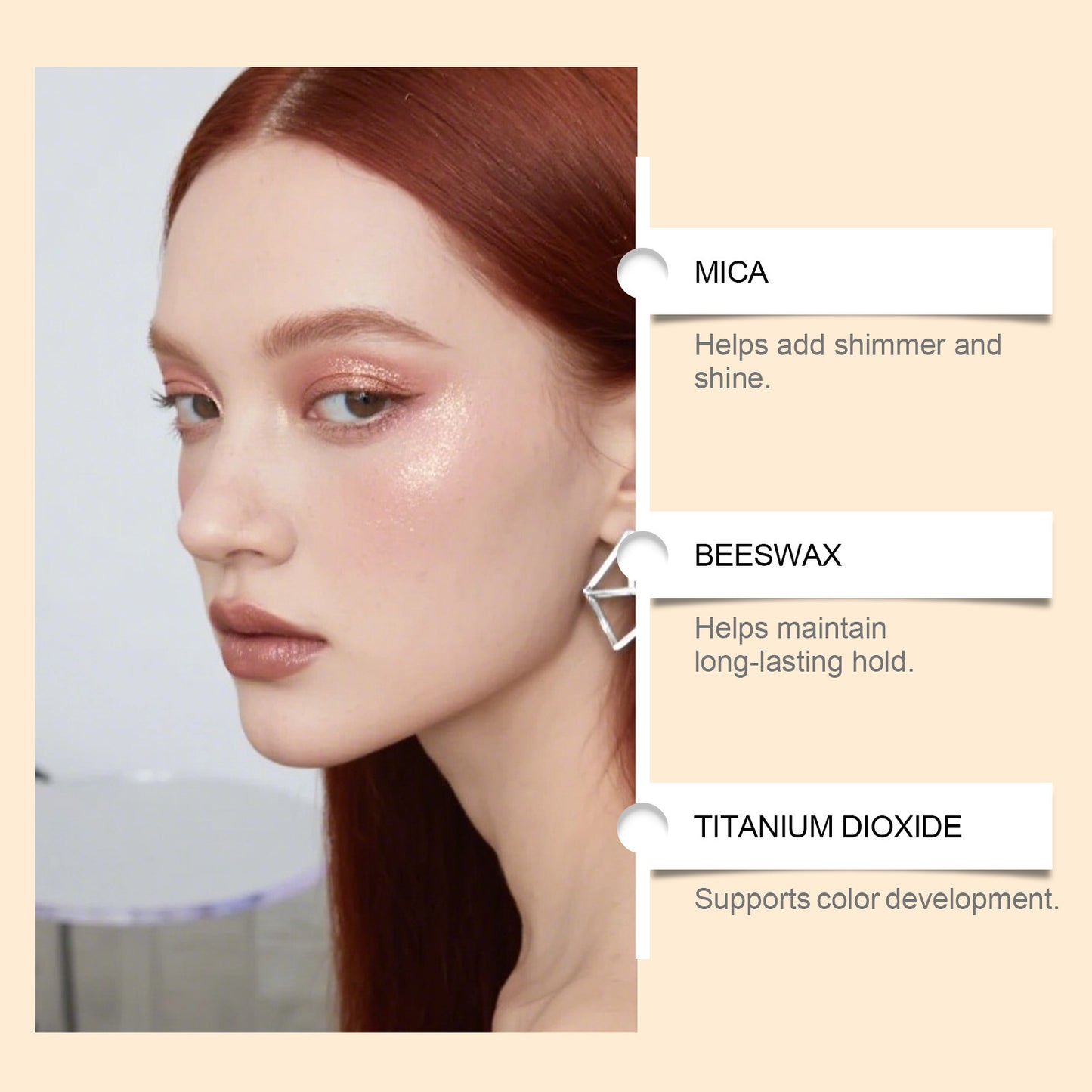 Zephoco Waterproof Eyeshadow Stick – Long-Lasting Shine, Smooth Application & Eye-Enhancing Effect