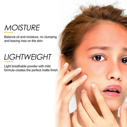 Pinceau Poudre Coiffante Solaire EELHOE SPF50 PA++ – Poudre Fixatrice Matifiante Contrôle du Sébum