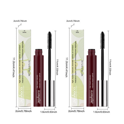 Máscara de pestañas y cejas de alto impacto Zephoco: aplicación suave y definición natural