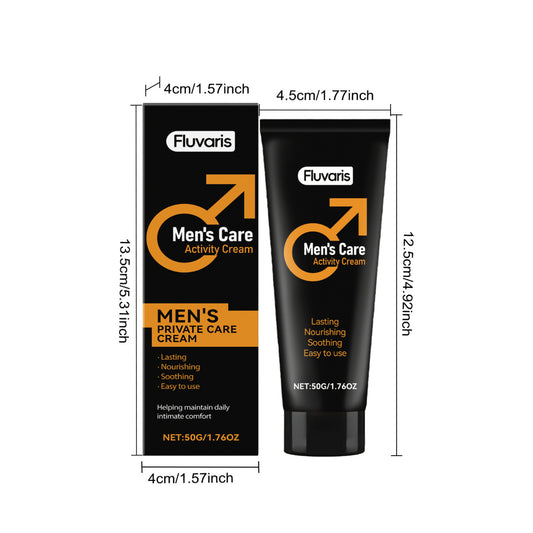 Fluvaris Mens Intimate Care Cream Lightweight Hydrating Body Care 50g