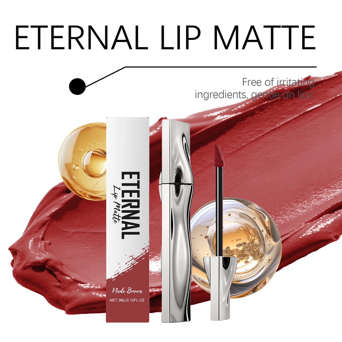 Eternal Matte Lip Gloss – Long-Lasting Soft Matte Liquid Lip Color