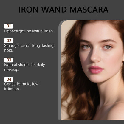 Iron Wand Mascara – Lightweight Long-Lasting Curl & Smudge-Proof Lash Formula