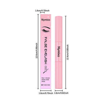 Stylo colle et fixateur double embout Nymixa pour faux cils – Colle longue tenue pour la pose de faux cils à faire soi-même