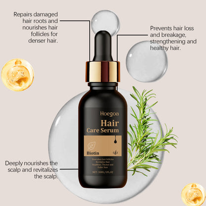Sérum capilar con biotina Hoegoa: acabado nutritivo y suave (30 ml)