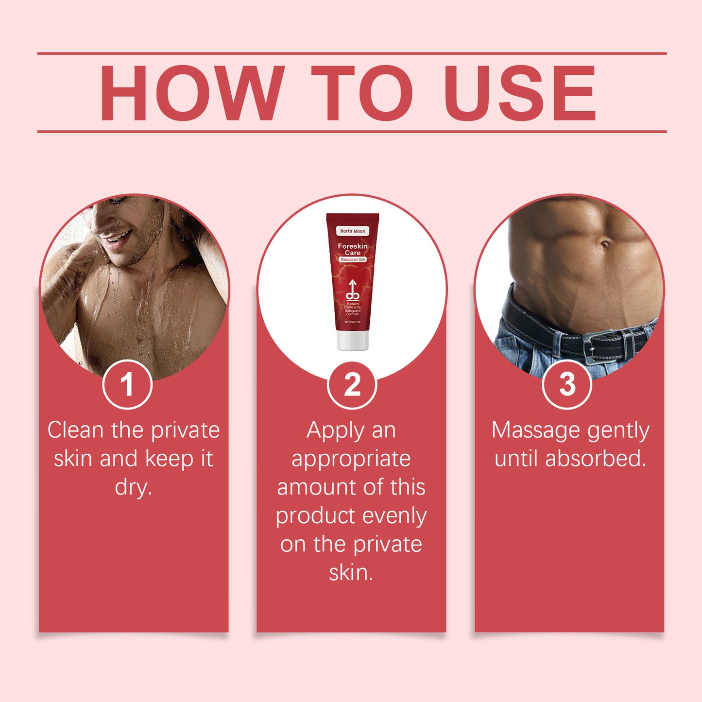 North Moon Men’s Foreskin Care Gel – Gentle Soothing & Daily Intimate Skin Care Gel (20g)