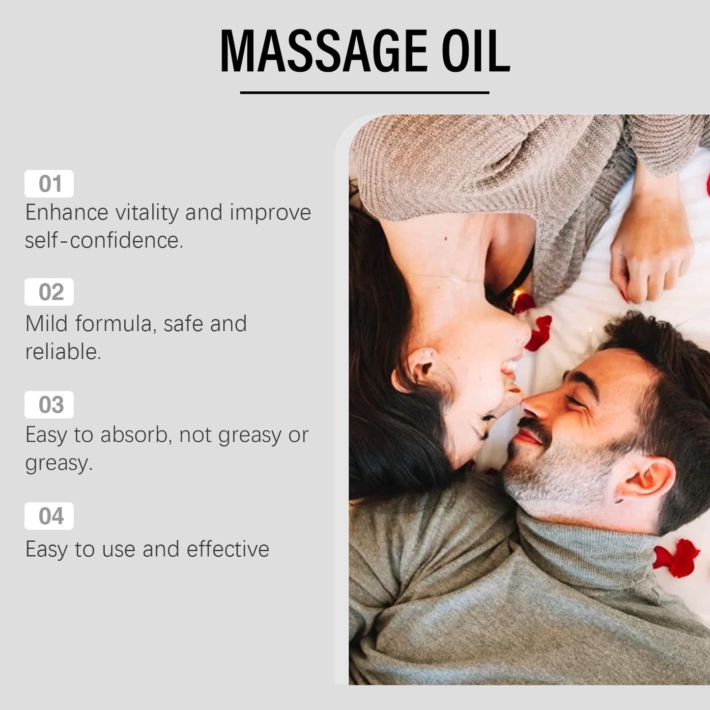 North Moon Men’s Massage Oil – Lightweight Hydrating Body Care Oil for Daily Use (15ml)