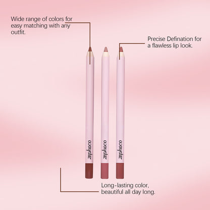 Zephoco Precision Lip Liner – Slim Pencil for Defined & Natural Lip Looks
