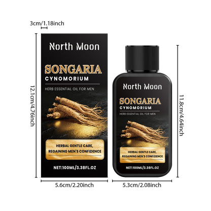 North Moon Herbal Massage Oil – Lightweight Hydrating Body Care Oil for Daily Use (100ml)