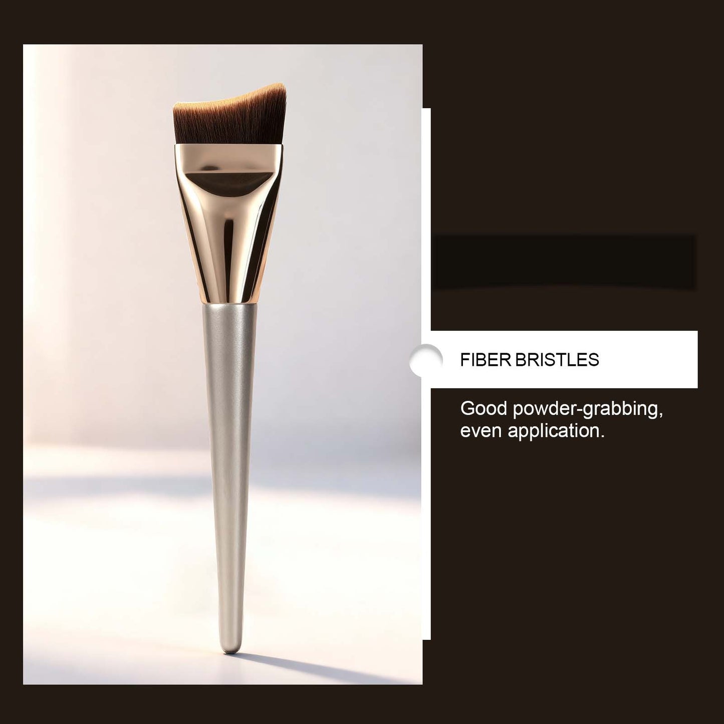 Professional Angled Face Makeup Brush – Foundation & Contour Blending Tool