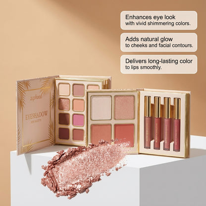 Zephoco Eyeshadow Mini Palette – Rich Pigment & Long-Lasting Smooth Finish