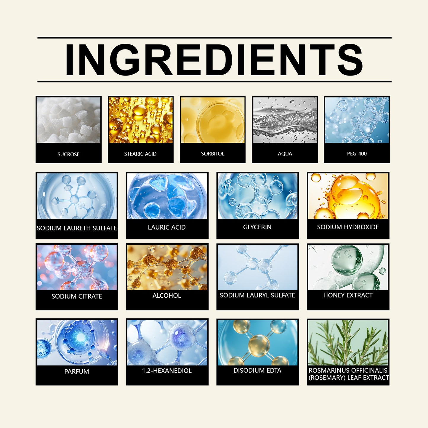 Champú de romero Hoegoa: para un cabello más grueso y saludable (60 g)