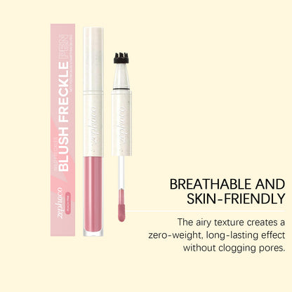 Zephoco Blush Freckle Pen – Quick-Dry, Natural Finish & Portable Double-End Design