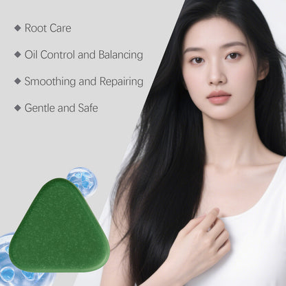 Champú y jabón de Hoegoa Platycladus Orientalis: nutre y fortalece el cabello (120 g)