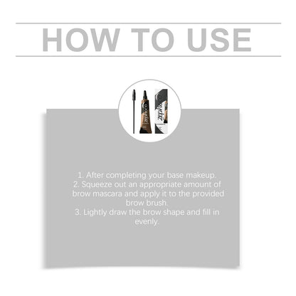 Zephoco Long-Lasting Dye Eyebrow Gel – Natural Shaping & Smudge-Resistant Brow Formula