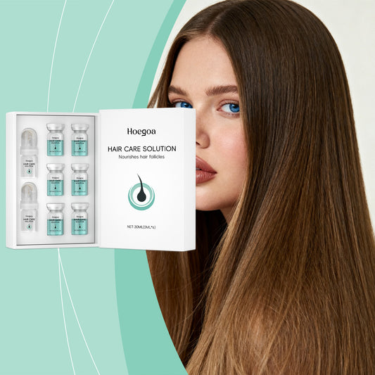 Hoegoa Hair Care Solution Set – Lightweight Nourishing Scalp Serum Ampoules 30ml (5ml × 6)