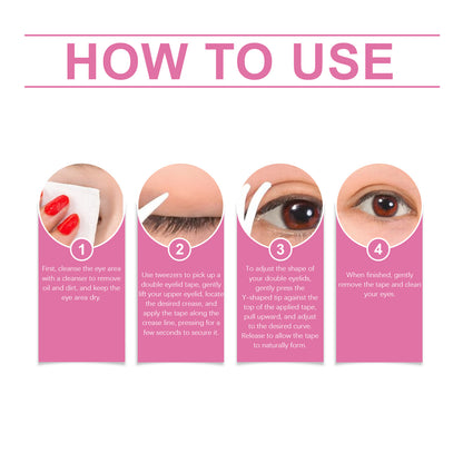 Cinta Lumavire para párpados dobles: invisible, duradera y respetuosa con la piel (400 unidades)