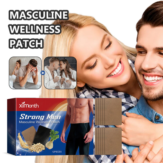 Ximonth Strong Men Wellness Patch – Herbal Comfort Support • Daily Body Care • Gentle Personal Wellness (12 Patches)