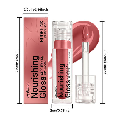 Zephoco Nourishing Lip Gloss – Glazed Shine for Smooth, Defined Lips