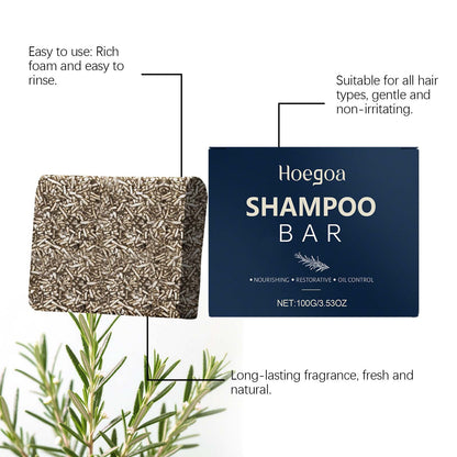Shampoing solide nourrissant Hoegoa – Réparateur et régulateur de sébum pour cuir chevelu sensible 100 g