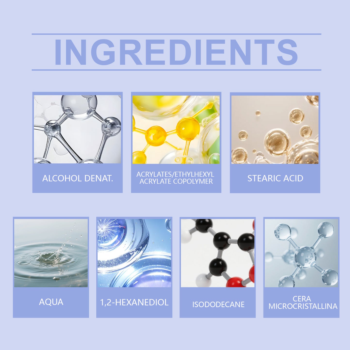 Máscara de pestañas con brillo metálico: acabado suave y limpio, fórmula antigrumos