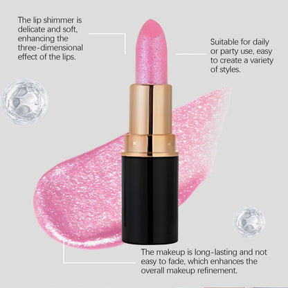 Zephoco Diamond Lip Gloss – Shimmer Finish Moisturizing Lipstick