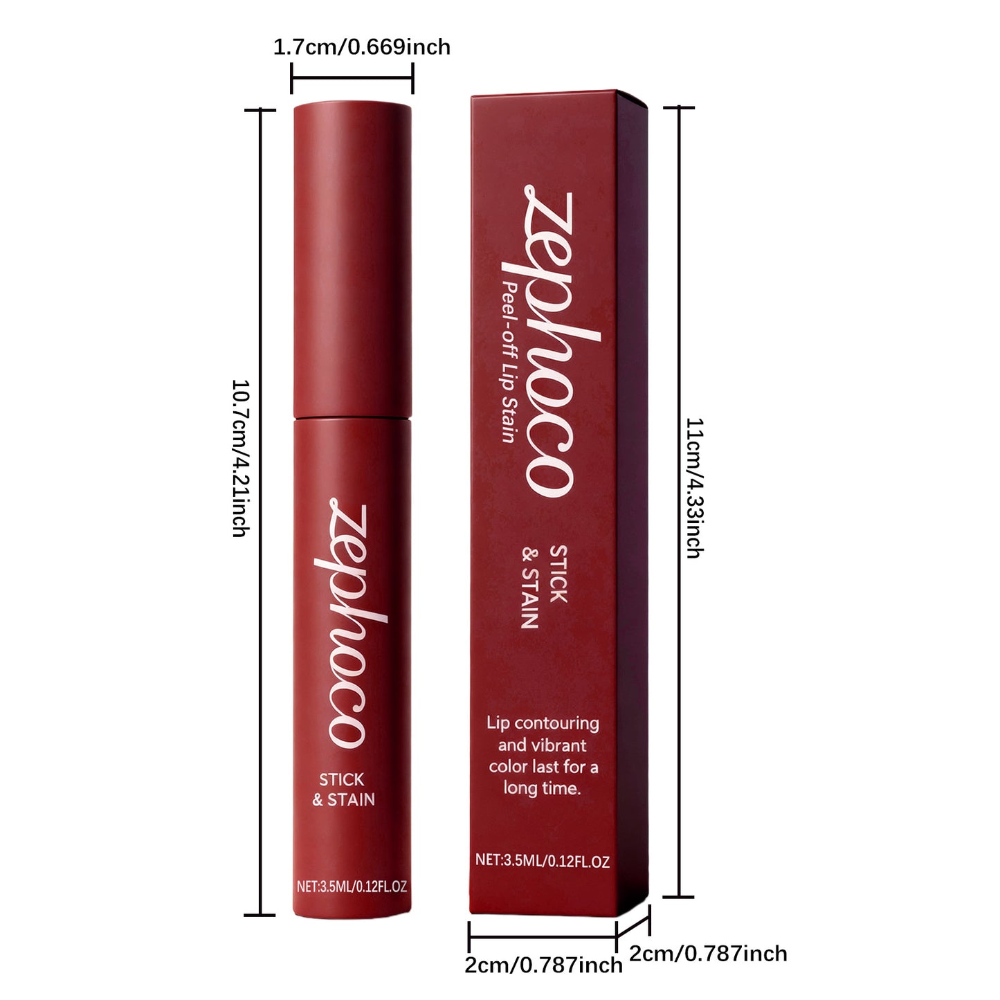 Zephoco Peel-Off Stick & Stain Lip Tint