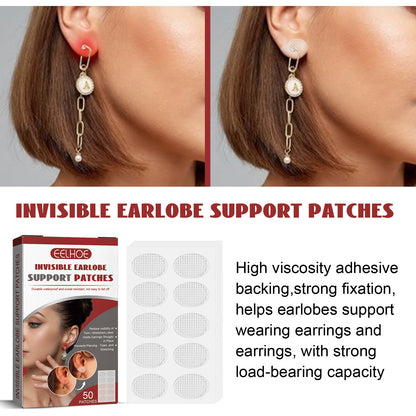 EELHOE Invisible Earlobe Support Patches – Lightweight Earring Support Pads