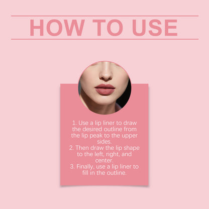 Zephoco Matte Lip Liner – Long-Wear Lipstick Pencil for Defined Lips