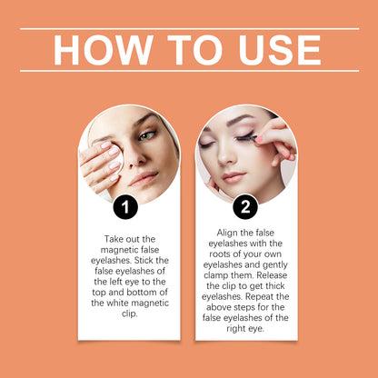 Nymixa Magnetic False Eyelashes Kit with Storage Case – Reusable No-Glue Lash Set