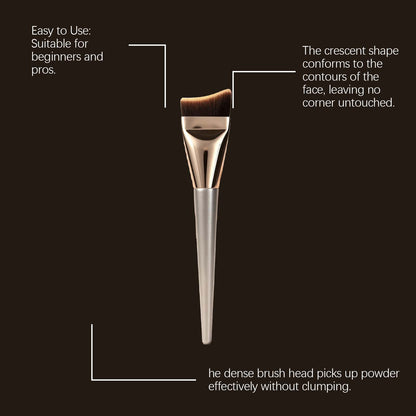 Professional Angled Face Makeup Brush – Foundation & Contour Blending Tool