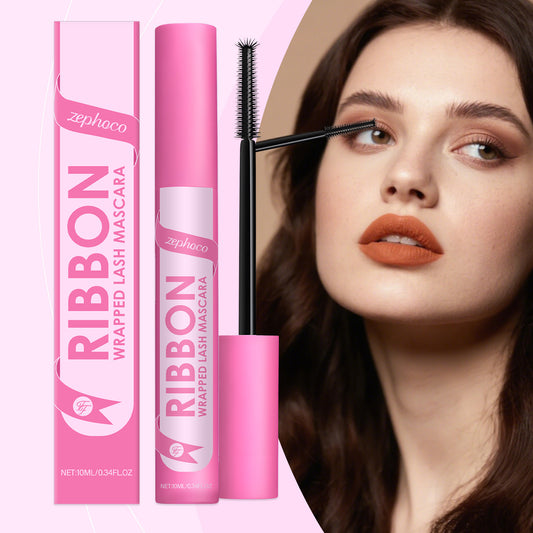 Zephoco Ribbon Wrapped Lash Mascara – Waterproof, Slimming Lash Effect & Smooth Application