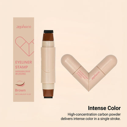 Sello delineador de ojos Zephoco – Dúo de sello y delineador de ojos alados de 90°