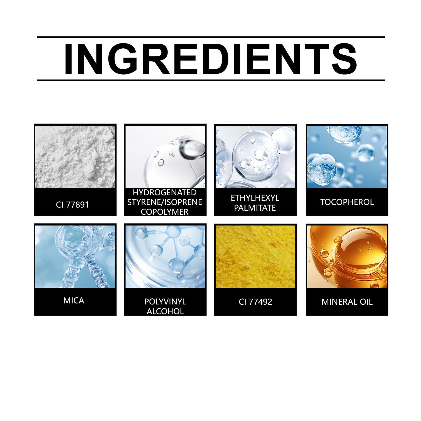 Zephoco Concentrated Liquid Highlighter – Light Brown / Light Gold / Light Pink Glow Drops