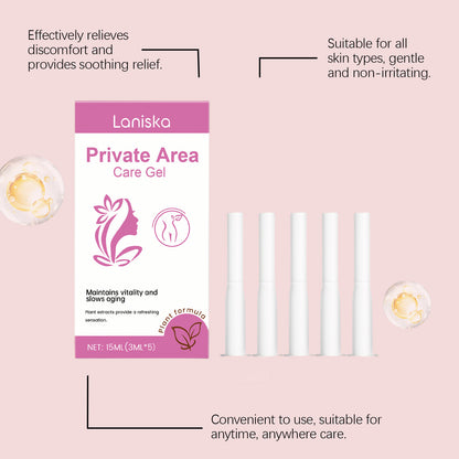 Laniska Private Area Care Gel for Women – Gentle Moisturizing Intimate Care • Daily Comfort Support (15ml)