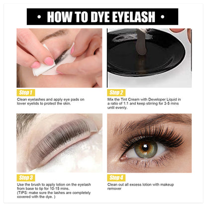 EELHOE 2-in-1 Eyelash & Eyebrow Tint Kit – Long-Lasting Color & Easy Application