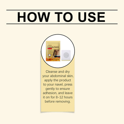 Patchs Laniska pour le soin de la prostate – Patchs chauffants doux pour le bien-être corporel et le confort quotidien (8 pièces)