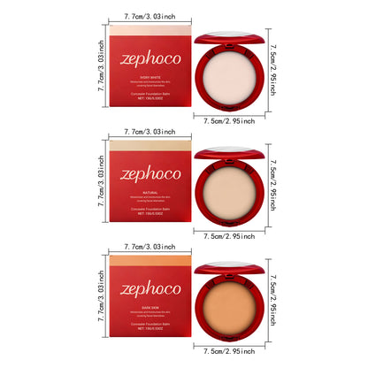 Zephoco Concealer Foundation Balm – Lightweight Coverage Makeup Compact