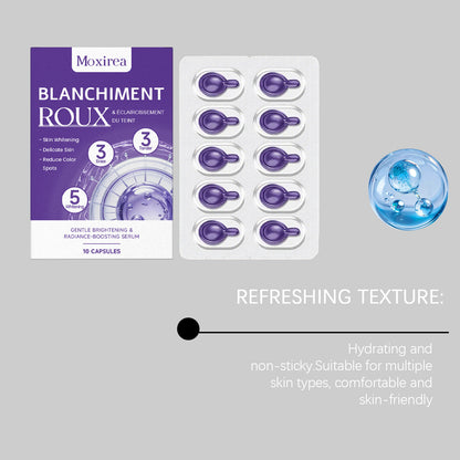 Cápsulas de suero facial iluminador e hidratante Moxirea