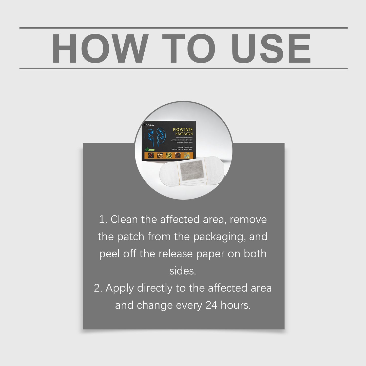 Fluvaris Men’s Warming Body Patch – Lightweight Comfort Heat Patch for Daily Care (3 Patches)