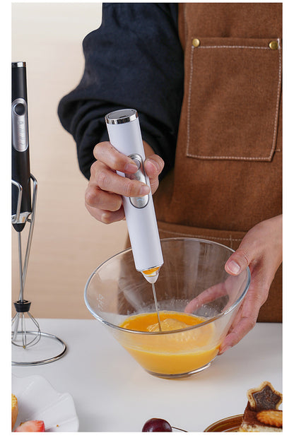 Rechargeable Handheld Milk Frother – Electric Coffee Foamer & Egg Beater for Home Use