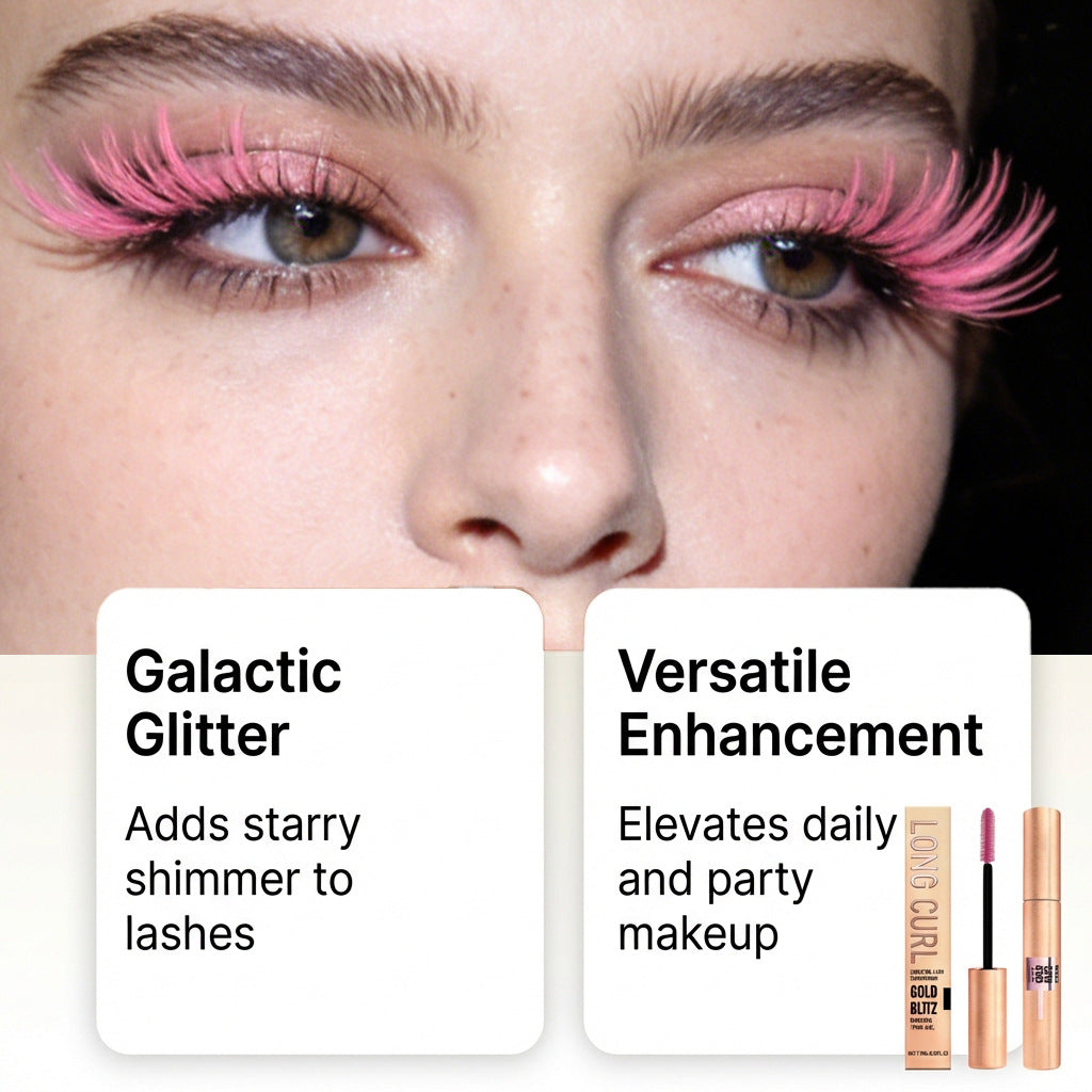 Zephoco Gold Blitz Lightweight Mascara – Buildable Lash Definition & Shimmer Finish