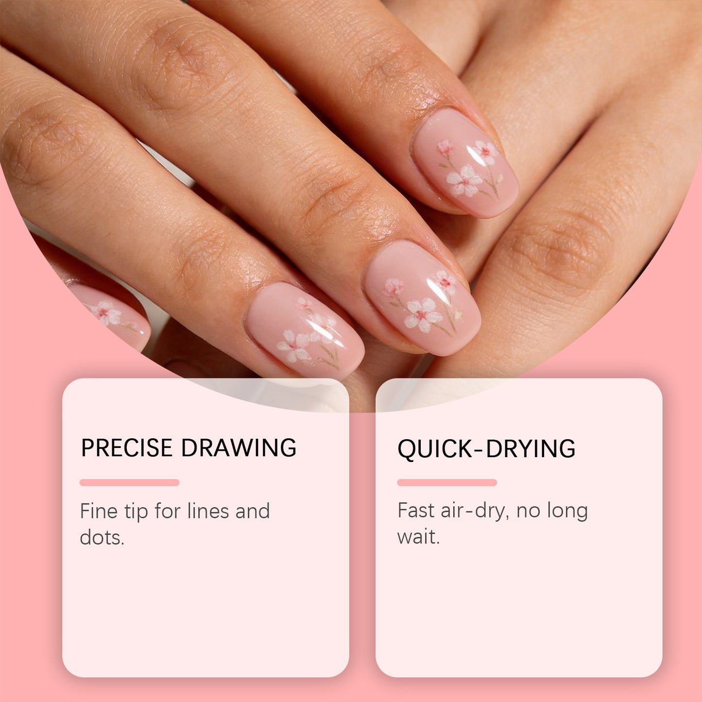 Nymixa Nail Art Pens – 12-Color Quick-Dry DIY Nail Drawing Set