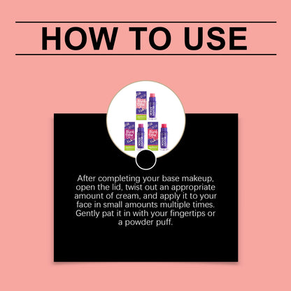 Zephoco Cream Blush Stick – Creamy Blendable Color for Natural Cheeks