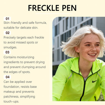 Zephoco Blush Freckle Pen – Quick-Dry, Natural Finish & Portable Double-End Design