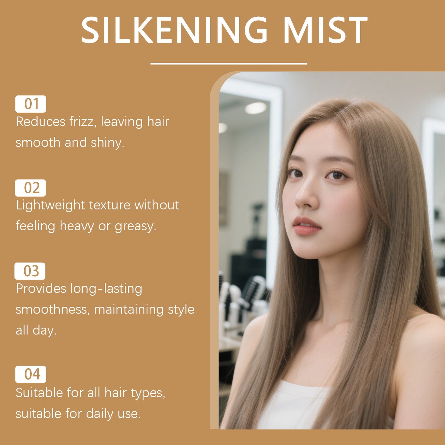 Hoegoa Silkening Mist – Spray suavizante para el cabello encrespado 100 ml