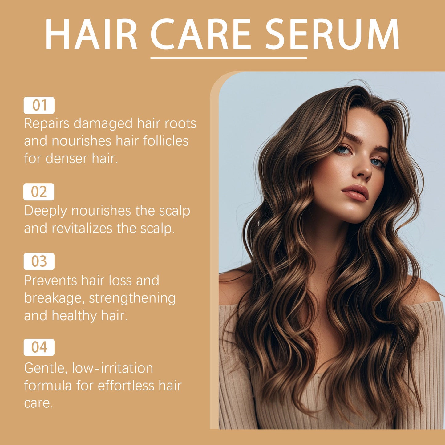 Sérum capilar con biotina Hoegoa: acabado nutritivo y suave (30 ml)