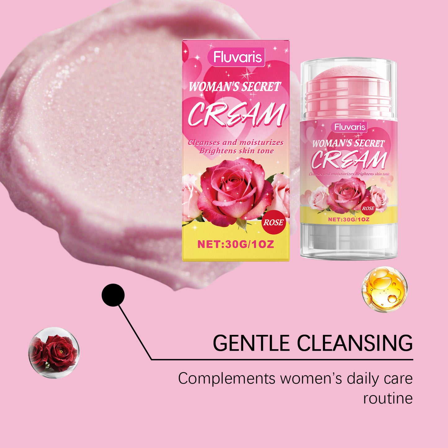 Fluvaris Women’s Secret Care Cream – Gentle Hydration & Daily Intimate Care • Lightweight Moisturizing Support (30g)