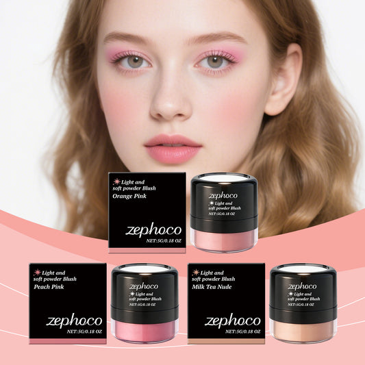 Zephoco Light & Soft Powder Blush (Multiple Shades)