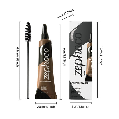 Zephoco Long-Lasting Dye Eyebrow Gel – Natural Shaping & Smudge-Resistant Brow Formula